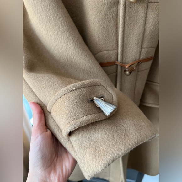 Gloverall Classic Made in England Wool-Blended Tan Hooded Coat size 42 Us /52 EU - Picture 6 of 16